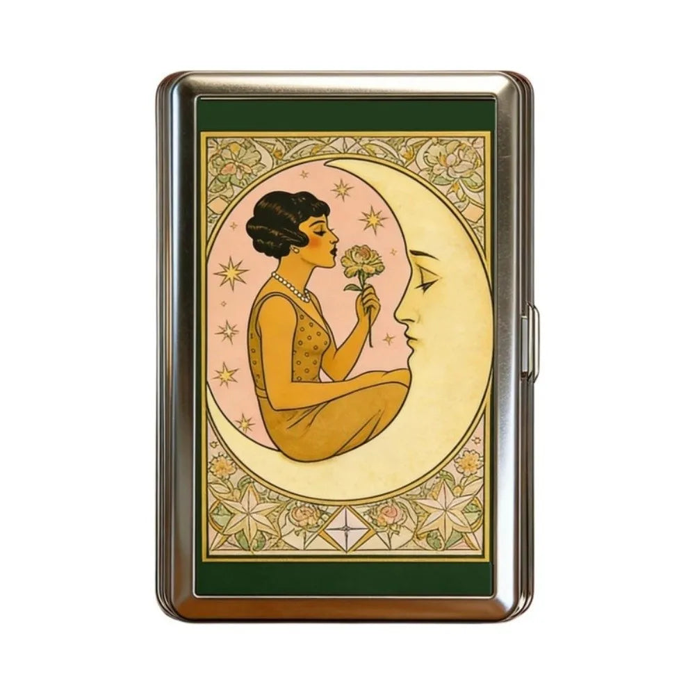 Vintage Metal Snap Card Case – ID & Business Card Holder