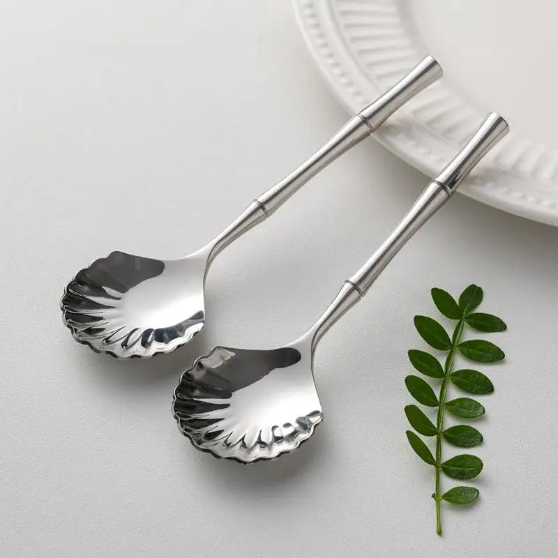 Seashell Stainless Steel Dessert Spoon | Tea & Coffee Stirrer Gift Dessert Spoon Nixie