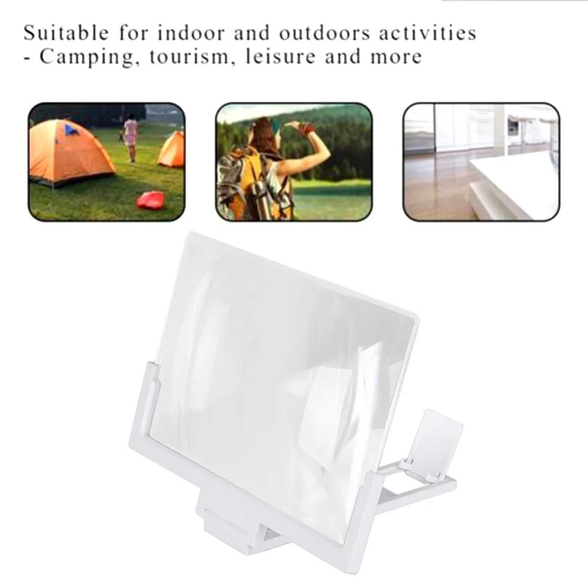 14" Phone Screen Magnifier 3D HD Video Amplifier Stand Phone Screen Magnifier Nixie