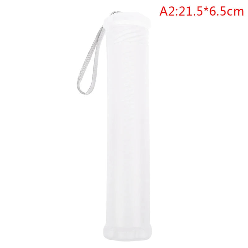 Transparent Cylinder Pencil Case Adjustable PP Pen Holder