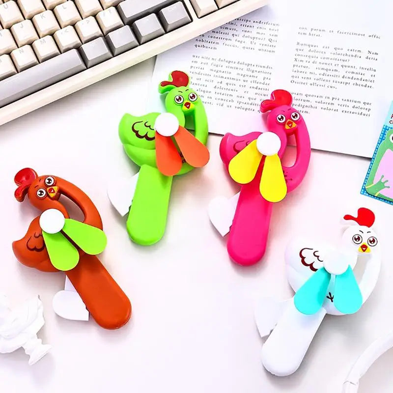 Cartoon Mini Hand Pressure Fan – Ice Cream Design for Kids & Adults Novelty Mini Fan Nixie 1pcs randomly sentK