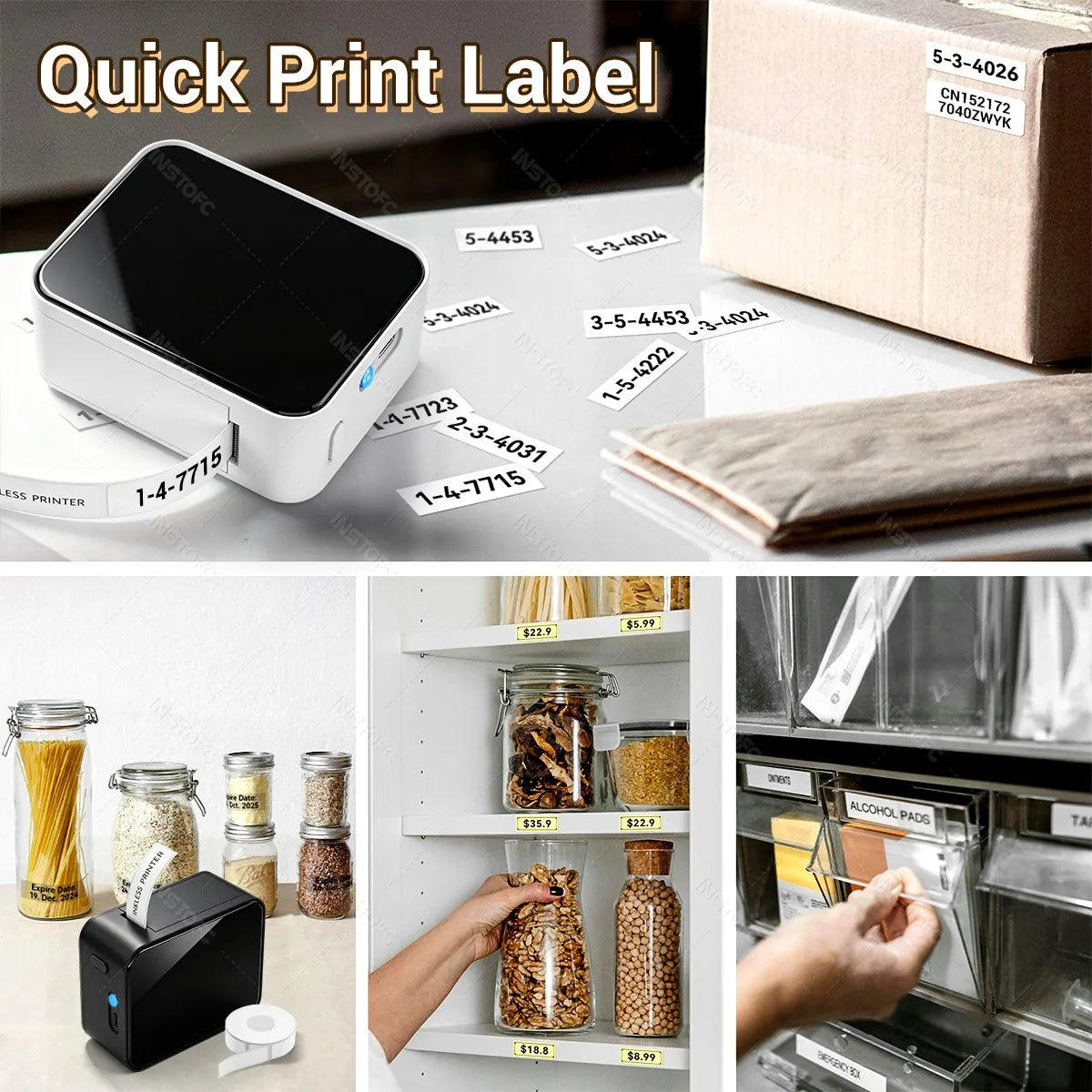 Marklife P15 Mini Bluetooth Label Printer – Inkless & Portable
