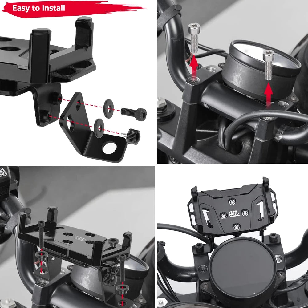 Magnetic Phone Mount for Harley Sportster S RH1250 2021–2023 Motorcycle Phone Mount Nixie