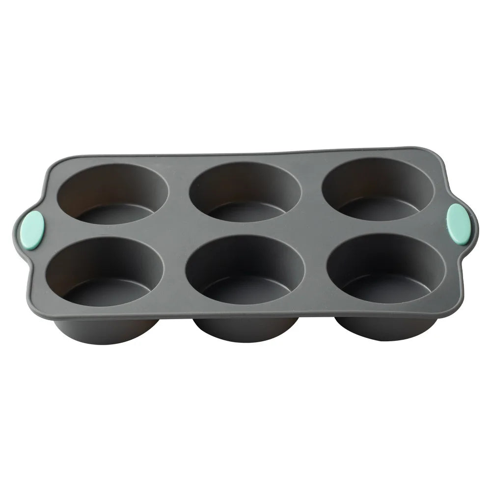 Silicone Muffin Pan 6 & 12-Cavity Non-Stick Cupcake Baking Mold Silicone Baking Pan Nixie S