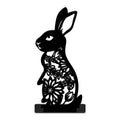 Cartoon Rabbit Easter Acrylic Hollow Figurine Desktop Ornament Easter Decorative Figurine Nixie 10
