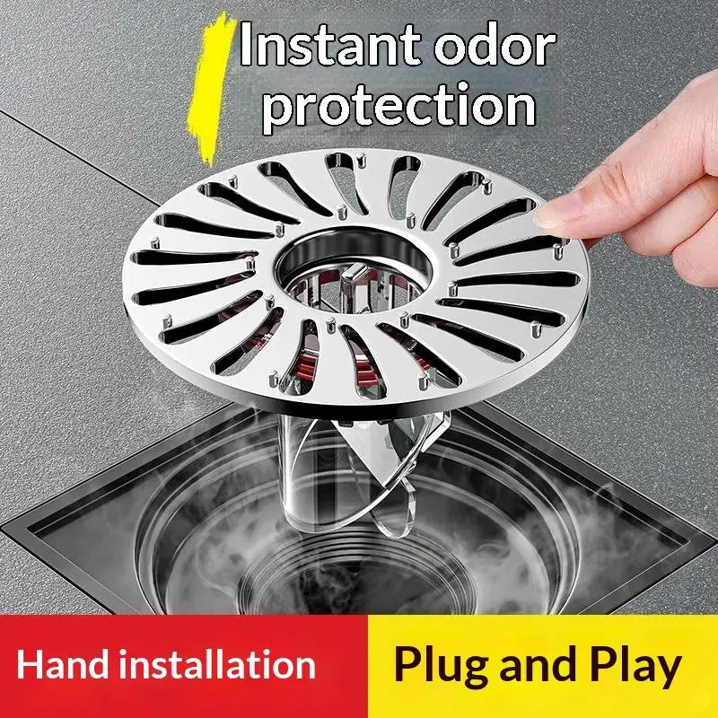 Anti-Odor Floor Drain Cover with Removable Filter Basket Floor Drain Cover Nixie