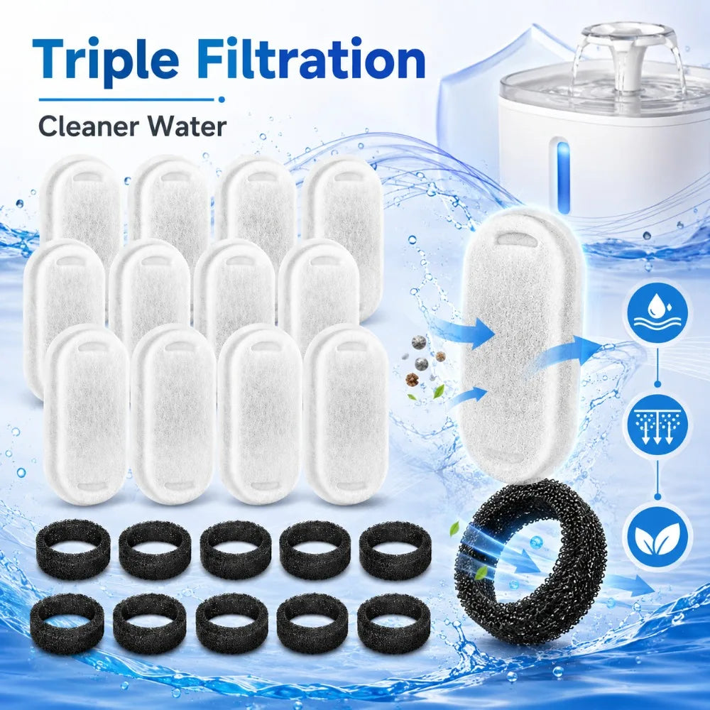 Cat & Dog Fountain Filter – Activated Carbon Cartridge Pet Fountain Filter Nixie