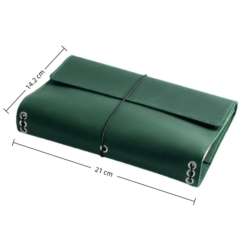 A5 Refillable Loose Leaf Notebook Cover | PU Leather Journal Leather Notebook Cover Nixie