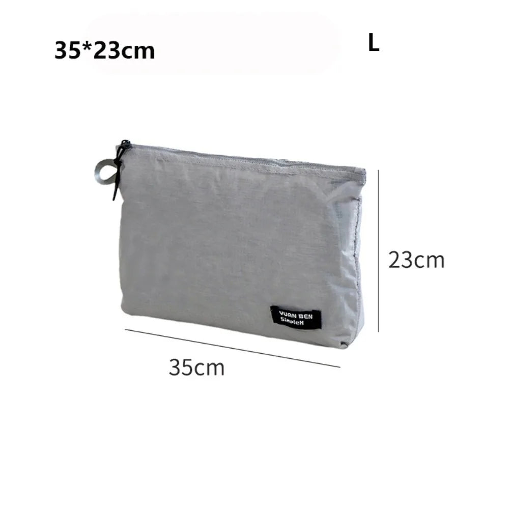 Silicone-Coated Nylon Luggage Storage Bag | Lightweight Travel Travel Storage Bag Nixie Grey L
