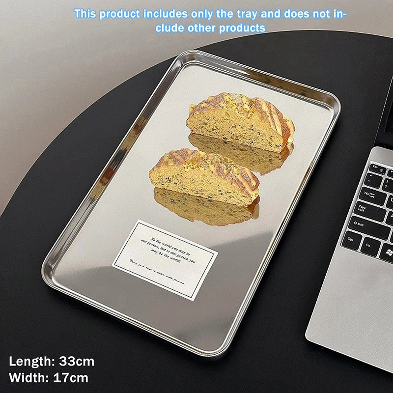 Stainless Steel Rectangular Cake Tray – Nordic Design