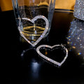 2pcs Silver-Plated Heart Hoop Earrings – Bold Fashion Jewelry Fashion Hoop Earrings Nixie Silver-plated