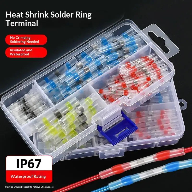 50/70/100Pcs Waterproof Solder Seal Heat Shrink Connectors Wire Connector Terminal Nixie