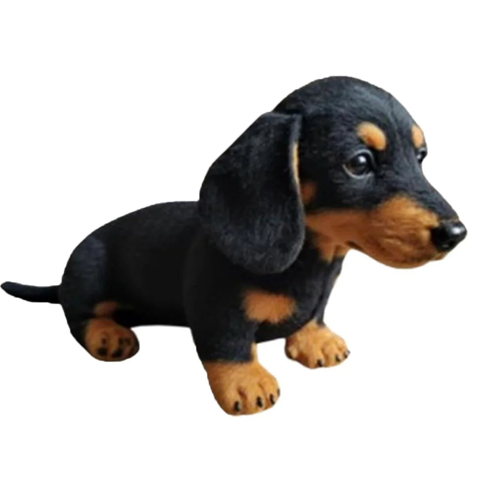 Realistic Dachshund Plush Toy – Soft Stuffed Dog Pillow