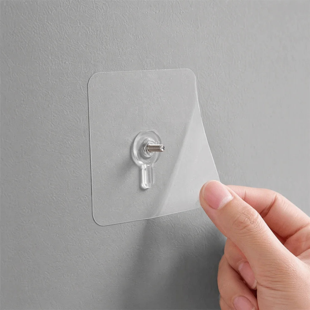 50 PCS Self Adhesive Wall Hooks – No-Drill Traceless Design