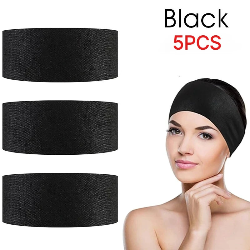 Disposable Facial Headbands Non-Woven SPA Wrap 10/50/100pcs