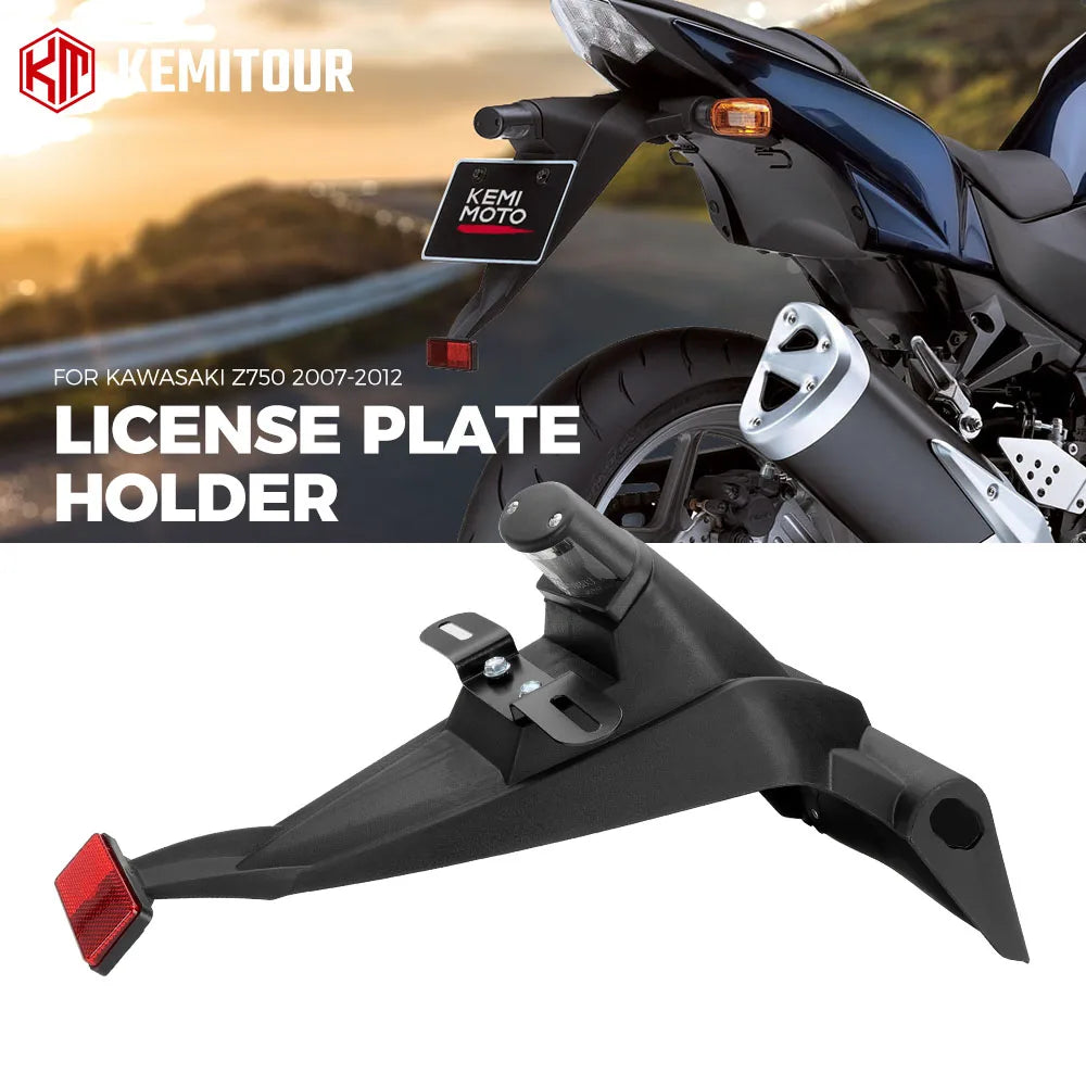 Kawasaki Z750 2007-2012 Rear License Plate Holder Bracket License Plate Bracket Nixie