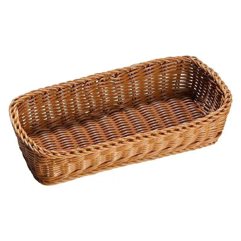 Imitation Rattan Woven Storage Basket – Waterproof Organizer Woven Storage Basket Nixie