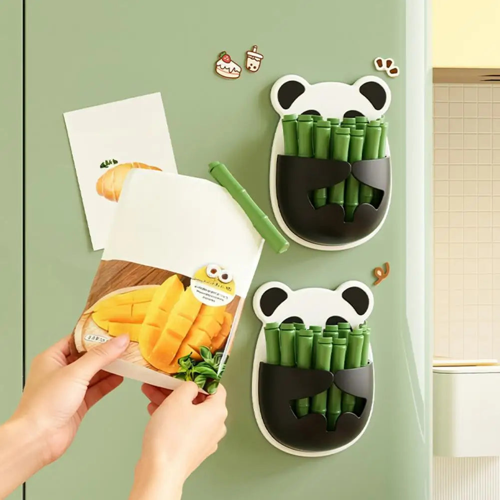 Panda Magnetic Sealing Clips & Fridge Organizer – 12 Clips Magnetic Bag Clips Nixie