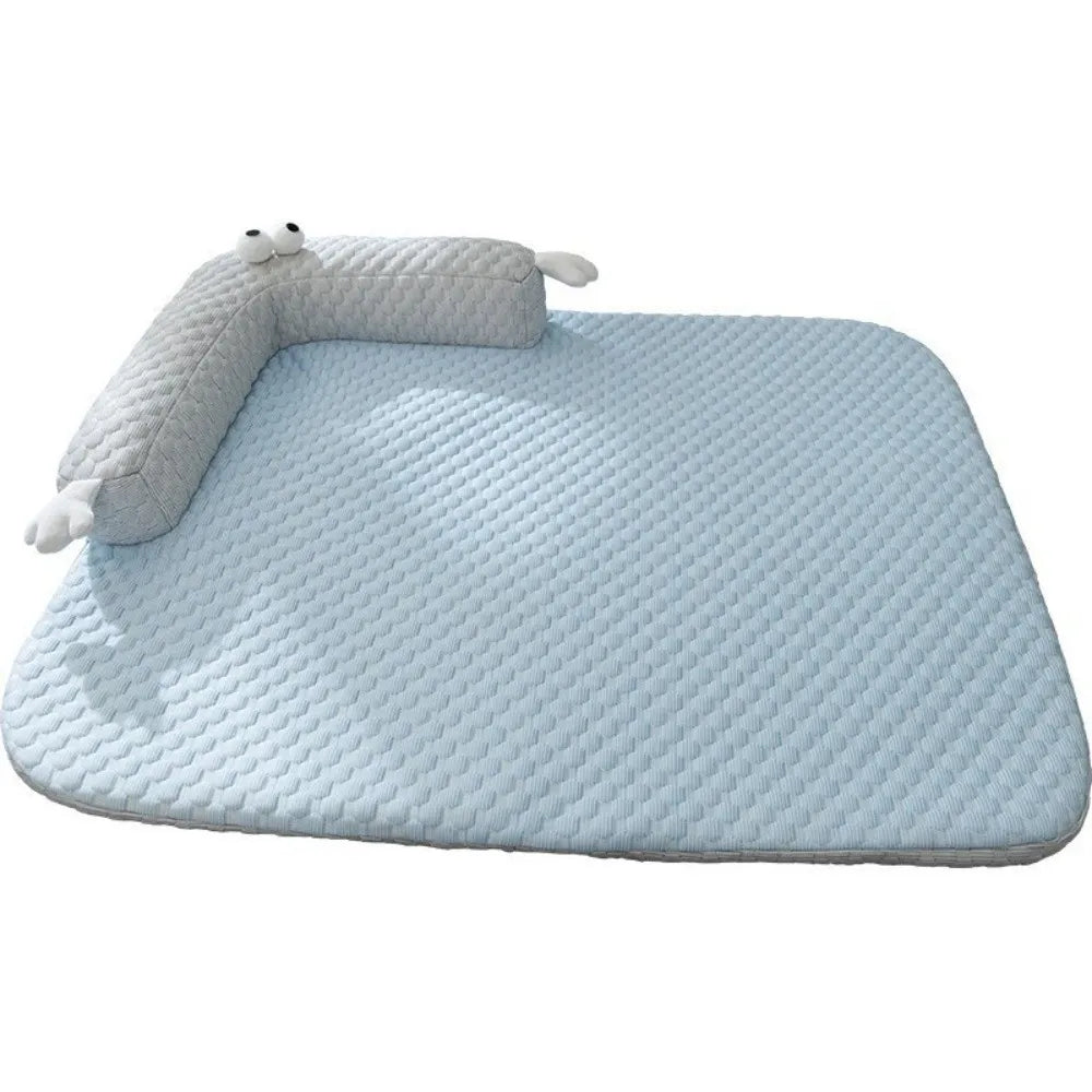 Summer Pet Cooling Mat – Breathable Silk Ice Bed for Dogs & Cats