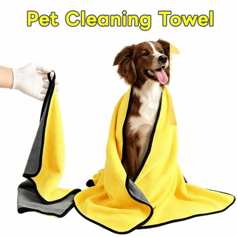 Coral Fleece Dog Drying Towel – Soft Quick-Dry Pet Bath Towel Pet Drying Towel Nixie