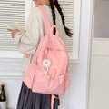 Nixie Minimalist Women's Backpack – Lightweight & Waterproof Women's Backpack Nixie Pink