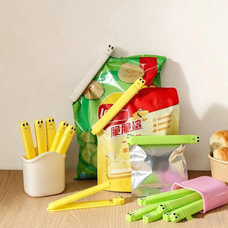 Airtight Food Sealing Clips Set with Holder – Cute Frog Design Food Sealing Clips Nixie
