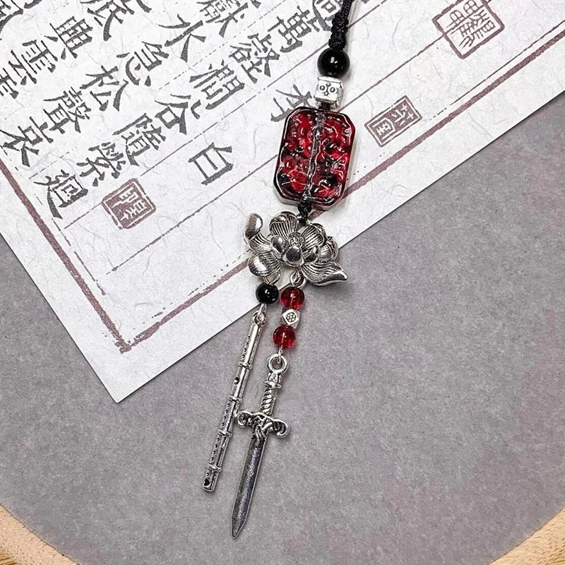 Beaded Rabbit Phone Charm Keychain Pendant Lanyard Phone Charm Keychain Nixie A1