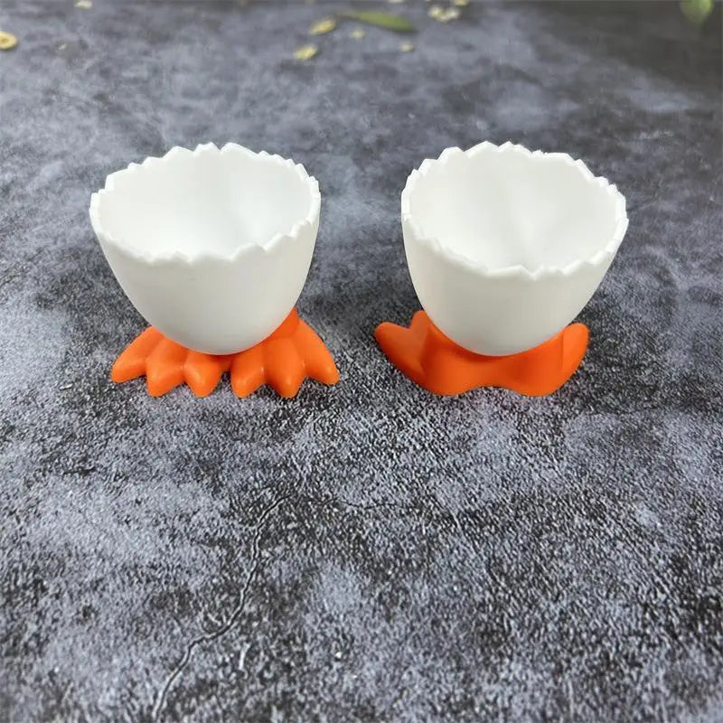 Chicken Egg Cup Holder Stand for Kids Breakfast | Fun Design Egg Cup Holder Nixie