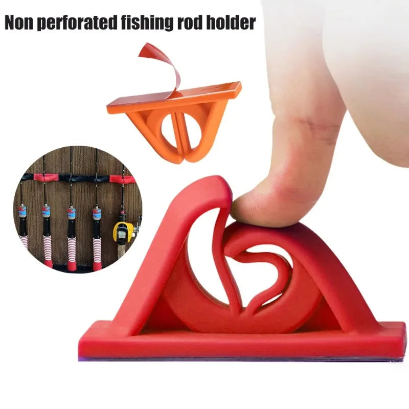 No-Drill Silicone Fishing Rod Holder – Strong & Durable