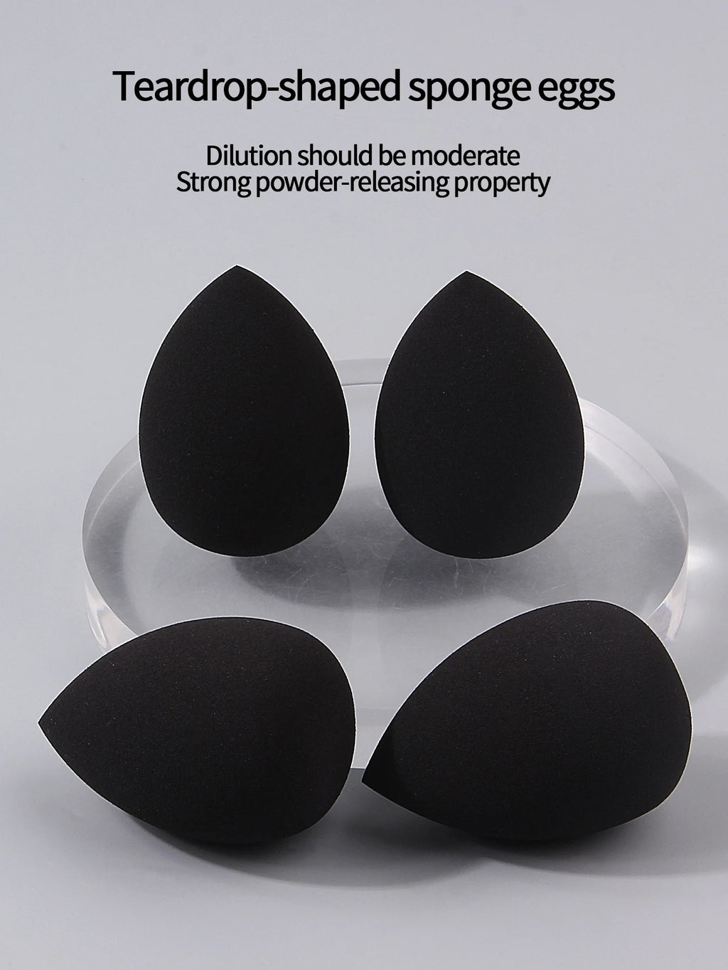12-Piece Black Beauty Egg Makeup Sponge Set – Dry & Wet Makeup Sponge Set Nixie