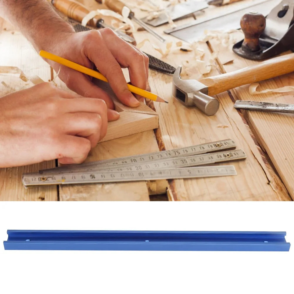 Aluminum T-Track 3/4" 400mm Anodized Blue T-Slot Woodworking