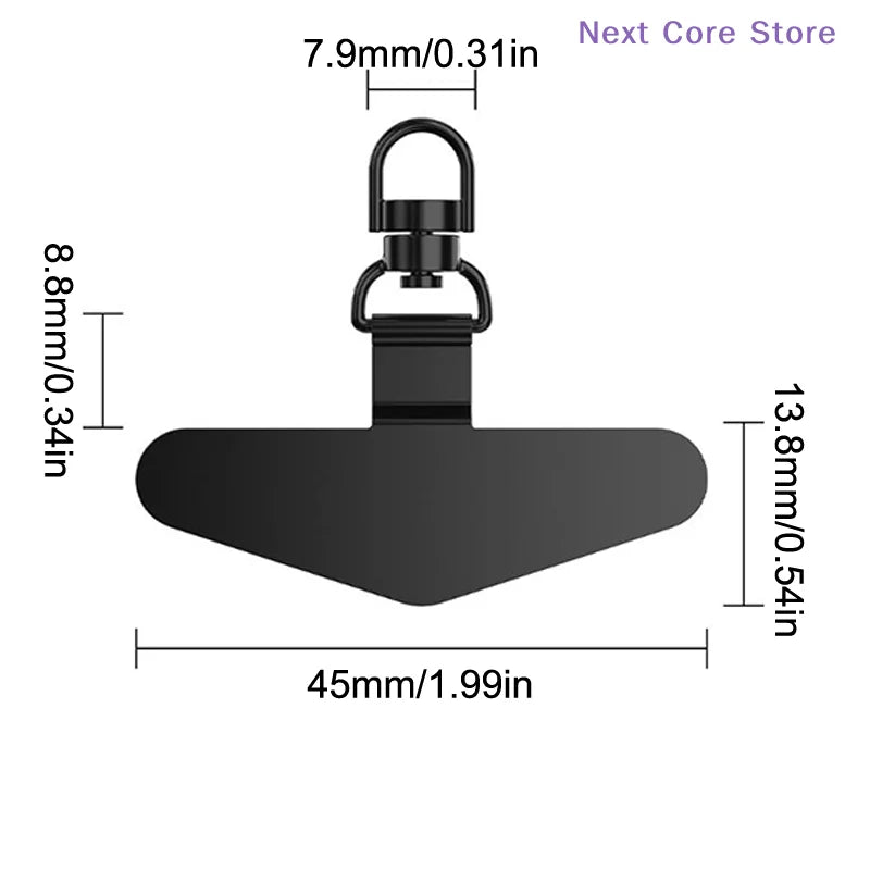Steel Phone Lanyard Clip Gasket Patch – 360° Metal Strap Phone Lanyard Clip Nixie