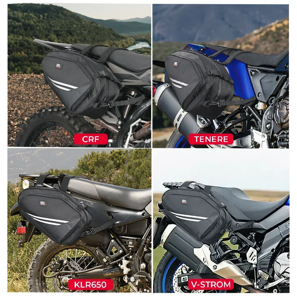 Motorcycle Saddlebags with Rain Covers – 20L Pannier Bags Motorcycle Saddlebags Nixie