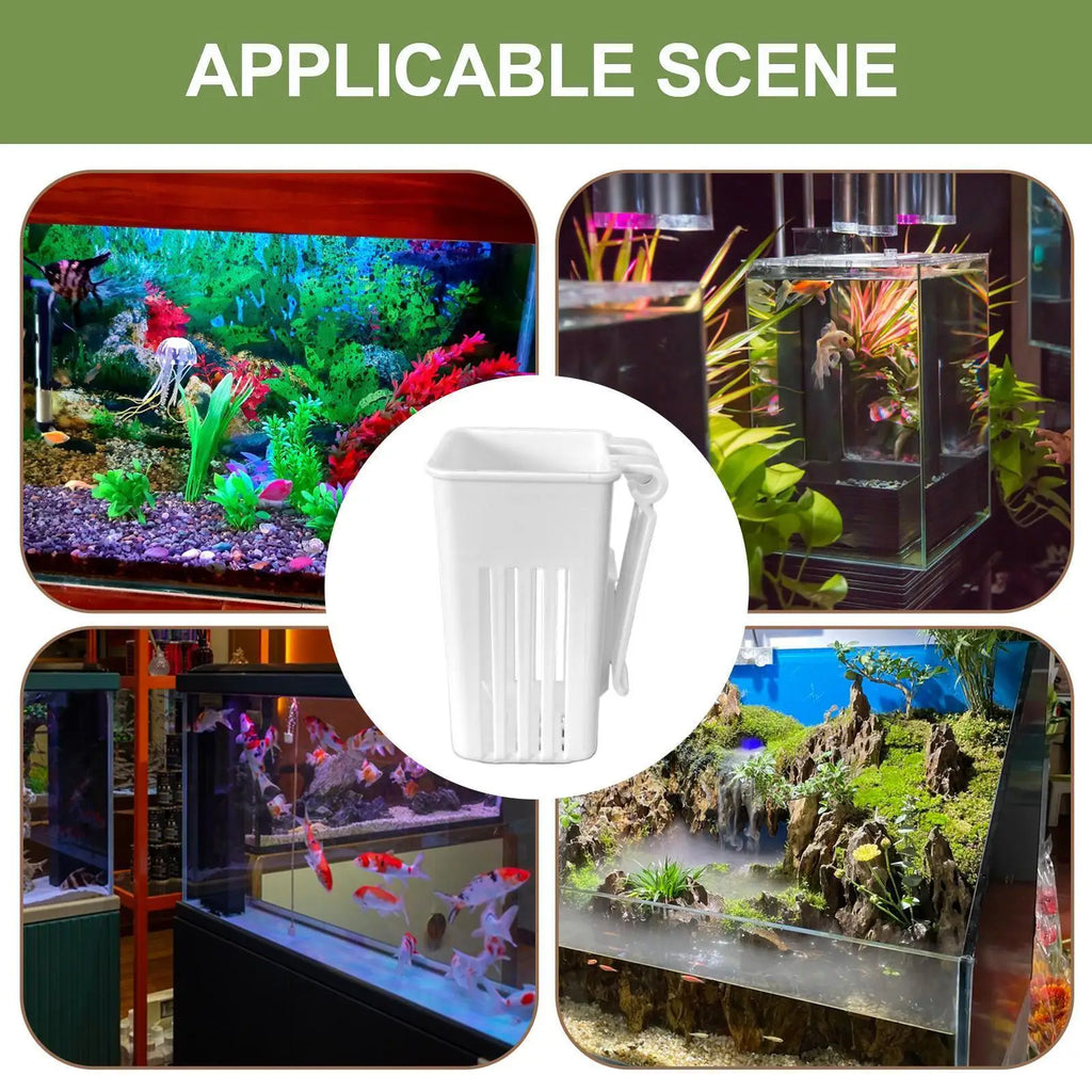 Aquarium Plant Holder – Top-Mount Fish Tank Flowerpot Cup