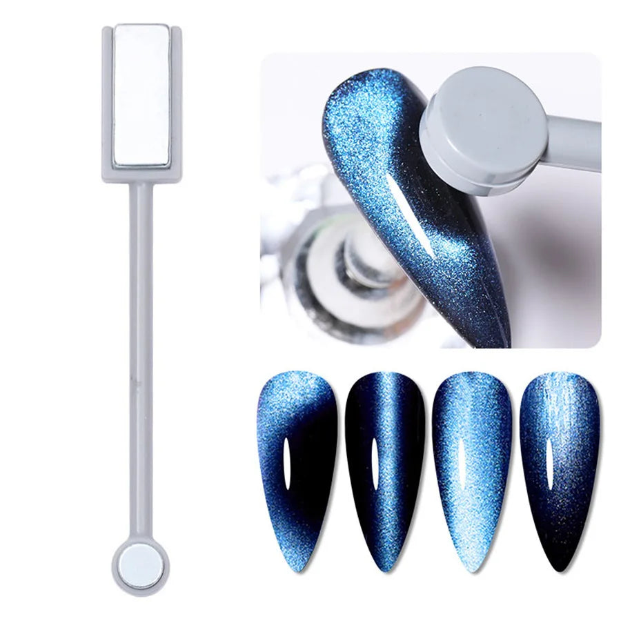 Double-Headed Nail Art Magnet Wand | Cat Eye Gel Polish Tool Nail Art Magnet Tool Nixie Light Grey