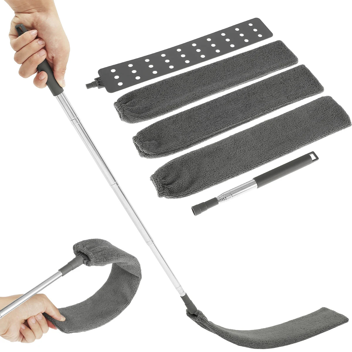 Retractable Microfiber Gap Duster – Flexible Extendable Brush