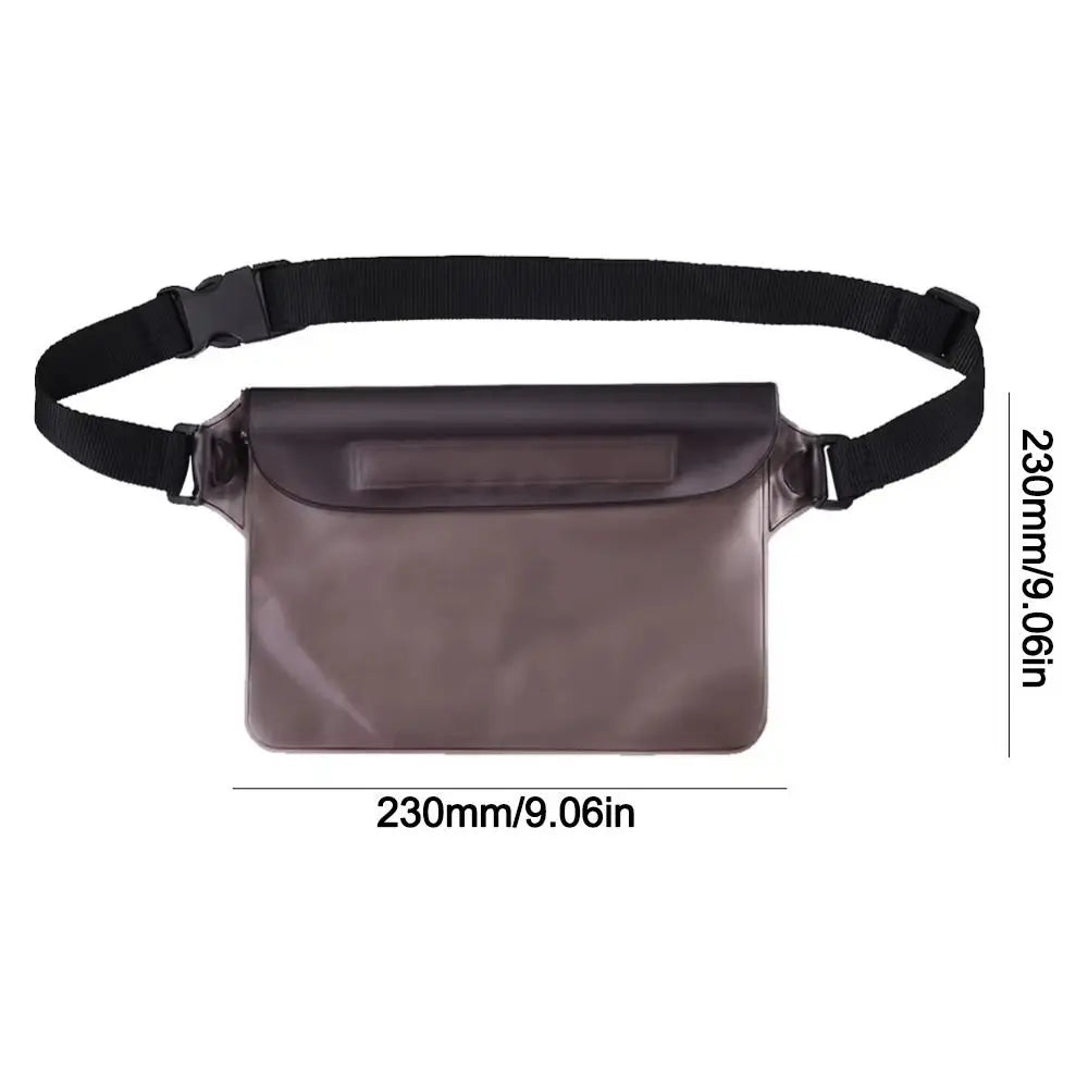 Transparent Waterproof Waist Bag – 3-Layer PVC Swimming Pack