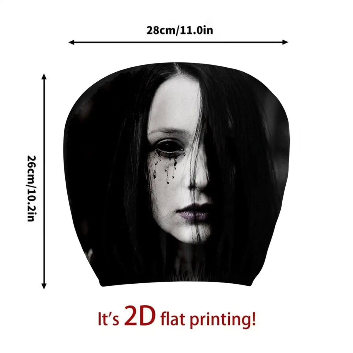 Ghost Face Car Headrest Covers | Halloween Seat Pillowcase 2-Pack Car Headrest Cover Nixie