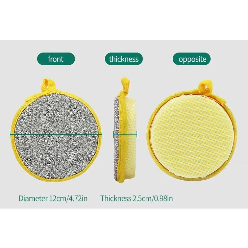 Double-Sided Reusable Dishwashing Magic Sponge | Kitchen Scrubber Dishwashing Sponge Nixie