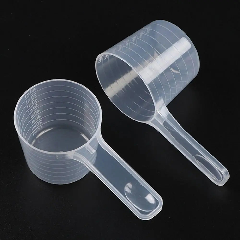 5-Piece Plastic Measuring Spoon Set with Scale – Coffee & Kitchen