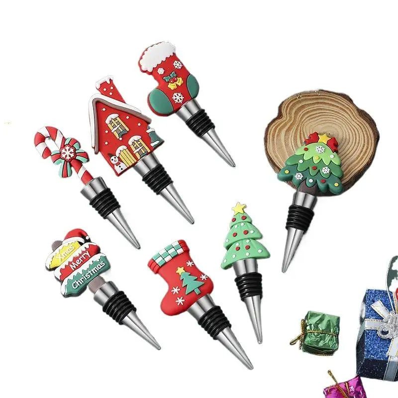 Christmas Snowman Wine Stopper – Leakproof Festive Bar Decor Wine Stopper Nixie