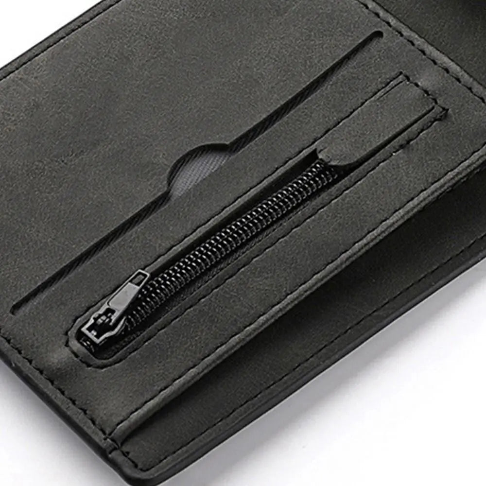 Men's PU Leather Bifold Wallet – Multi-Card Slot Slim Purse Men's Bifold Wallet Nixie