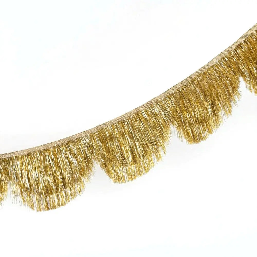 Metallic Foil Fringe Tassel Garland – Multicolor Party Decor