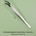 Reptile Feeding Tongs – Stainless Steel Curved & Straight Set Reptile Feeding Tongs Nixie 7
