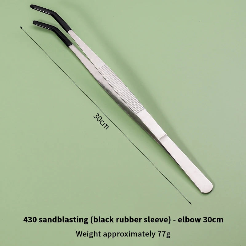 Reptile Feeding Tongs – Stainless Steel Curved & Straight Set Reptile Feeding Tongs Nixie 7