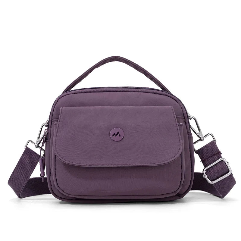 Women's Lightweight Nylon Crossbody Bag – Urban Satchel Crossbody Satchel Bag Nixie
