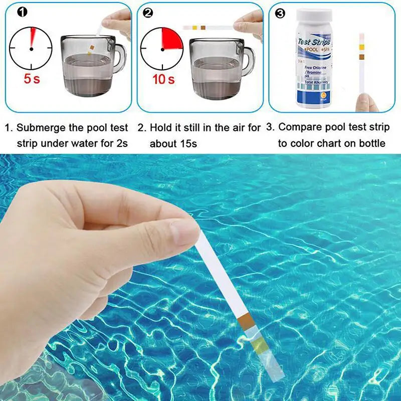 8-in-1 Aquarium Water Test Strips – Fish Tank & Reef Kit