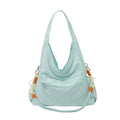 Women's Nylon Woven Rope Tote Crossbody Large Capacity Bag Women's Tote Bag Nixie BB-1487Green