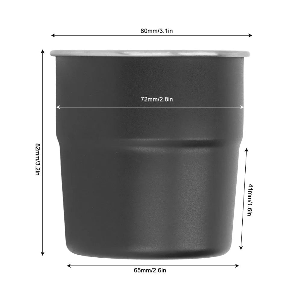 320ml Double Wall Stainless Steel Insulated Cup – Black & White Insulated Steel Cup Nixie