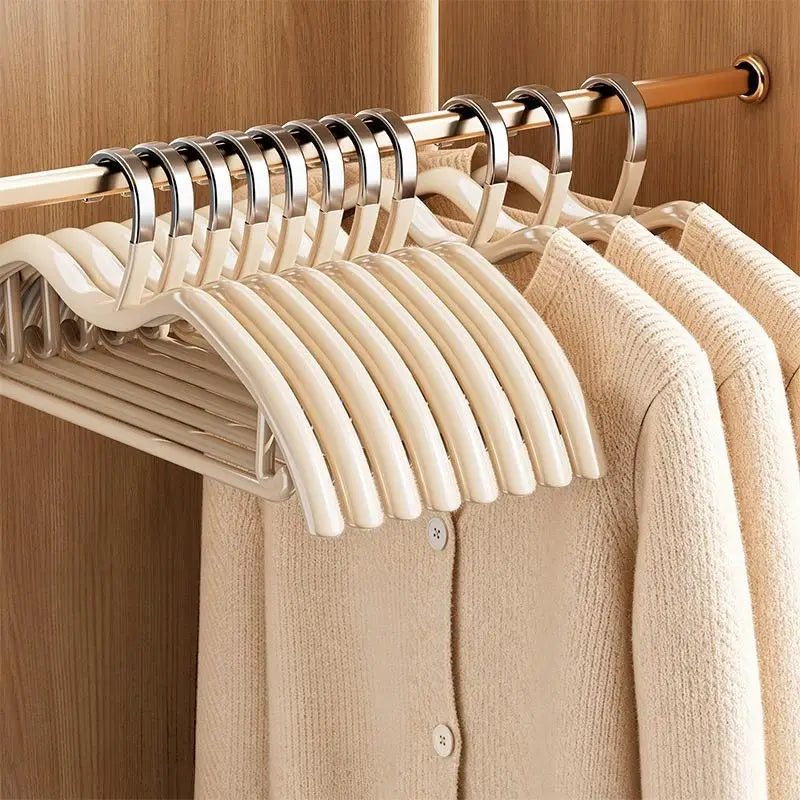 5-Pack Anti-Slip Slim Clothes Hangers | Non-Scratch Dip-Coated
